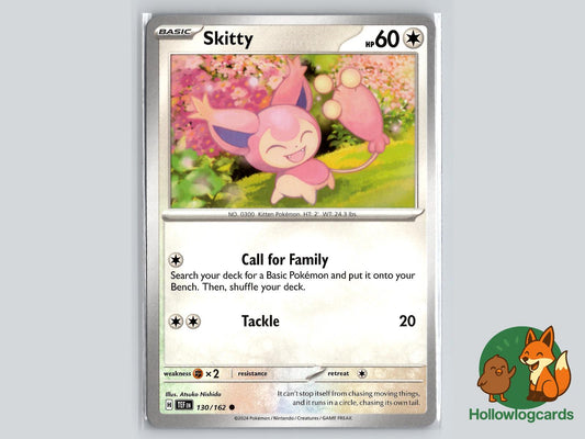 Skitty (130/162) - Temporal Forces Pokémon Card