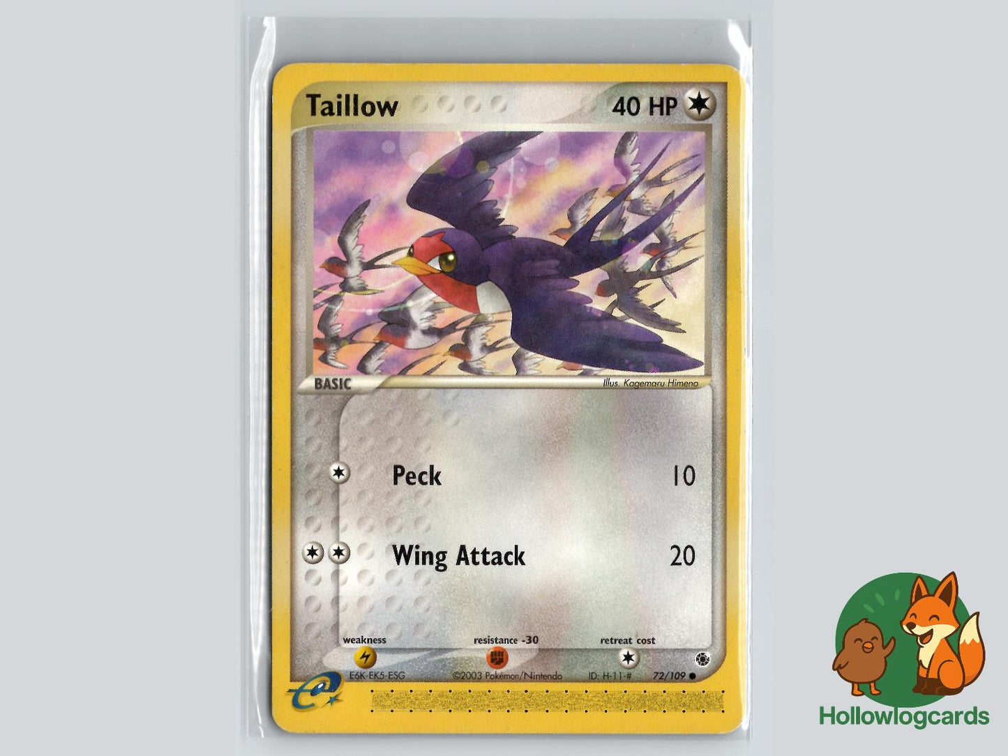 Taillow (72/109) - Ruby & Sapphire Pokémon Card