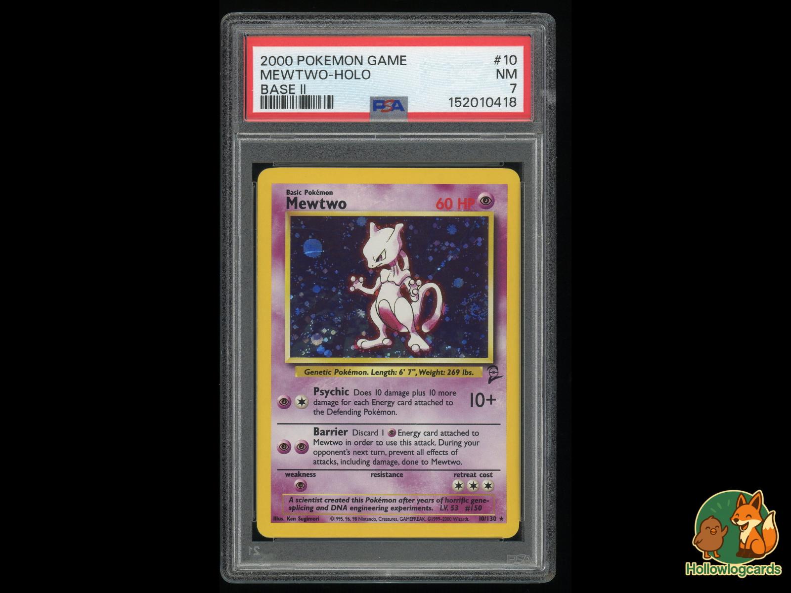 Graded Mewtwo Holo (10) Pokémon Card