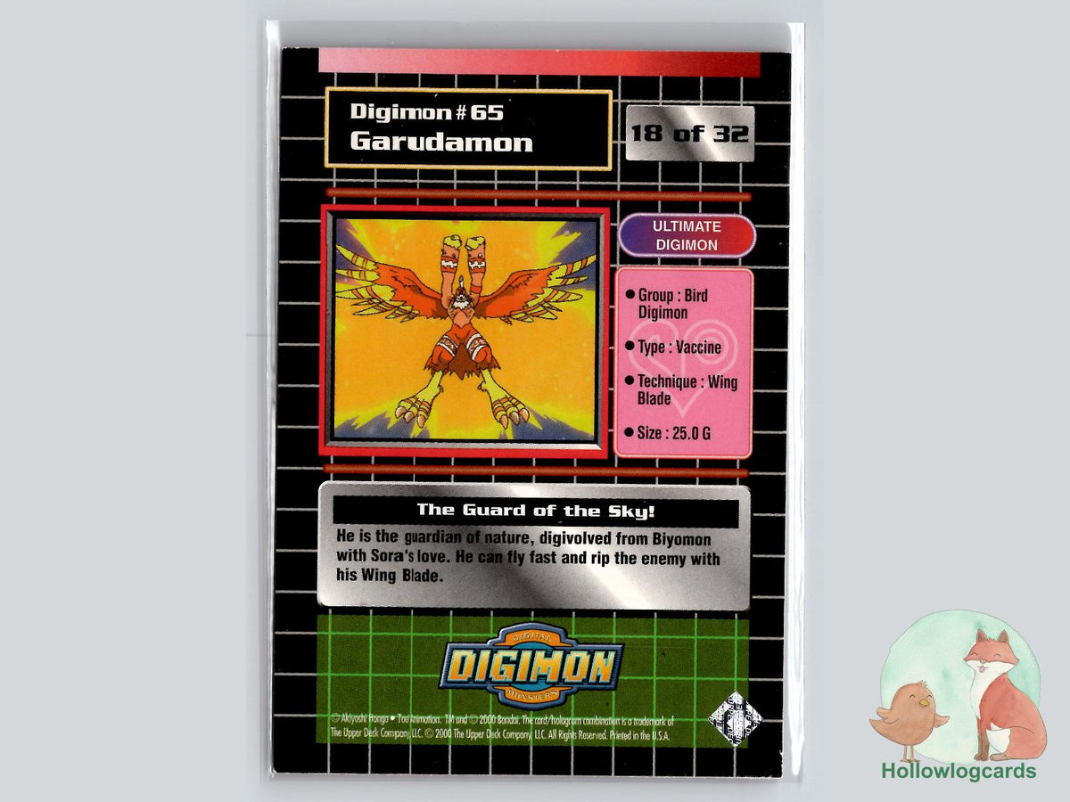 Garudamon #65 (18/32) - 2000 Upper Deck Digimon Series 2
