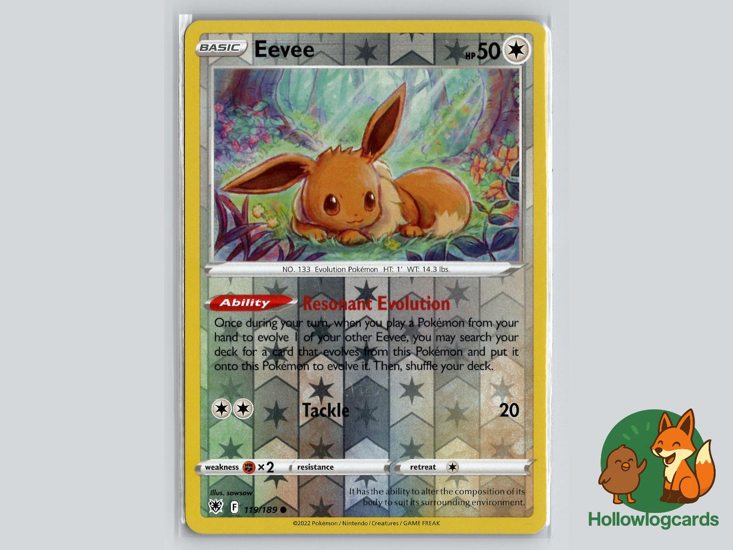 Eevee (119/189) - Astral Radiance Pokémon Card