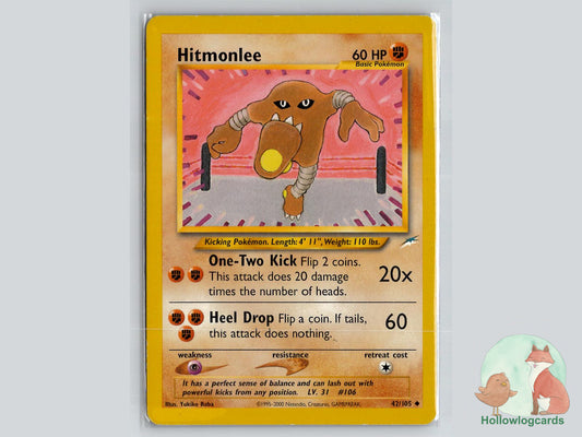 Hitmonlee (42/105) - Neo Destiny Pokémon Card