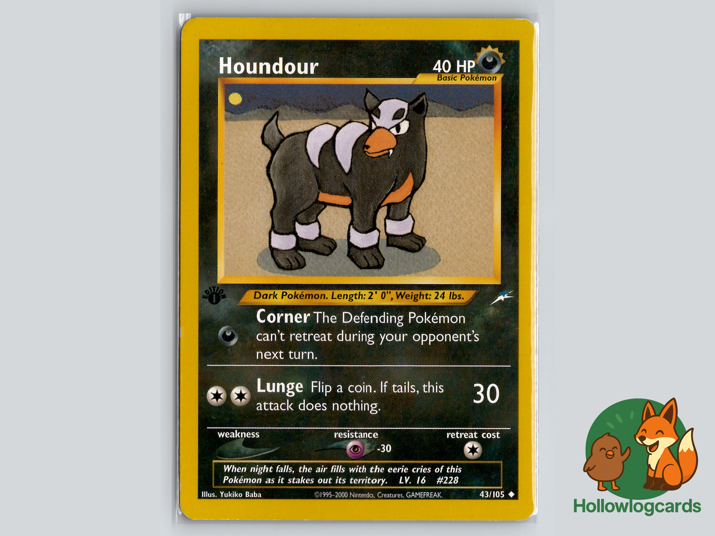 1st Edition - Houndour - Neo Destiny [43/105] - 2002 WOTC - Baba