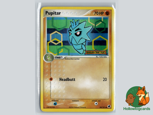 Pupitar - HOLO stamped - 58/101 Dragon Frontiers - Mid-era