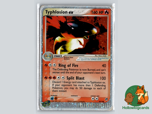 Typhlosion EX - sandstorm HOLO e reader