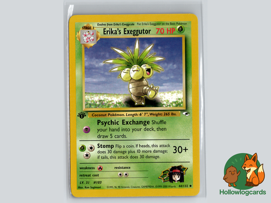 1st Edition - Erika’s Exeggutor - Gym Heroes [44/132] - 2000 WOTC - Su