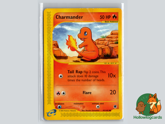 Charmander - Expedition Base Set [97/165] - 2002 WOTC - e-Reader DMG- Yamashita