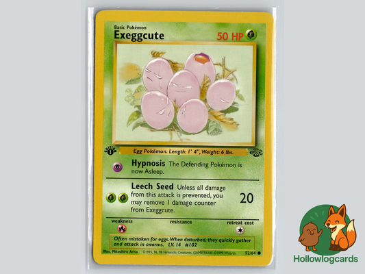 1st Edition - Exeggcute - Jungle [52/64] - 1999 WOTC - Sugimori