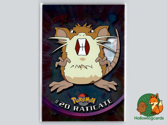 Raticate - #20 - Topps - 1999 - Vintage - Chrome