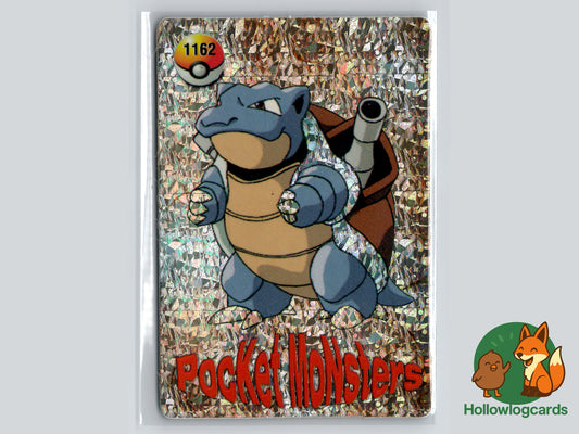 Pocket Monsters -Vintage Vending Machine Sticker Cards - BLASTOISE #1162