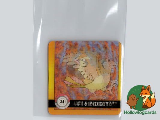 Pidgey / Pidgeotto – 1999 Action Flipz 34 – Vintage Lenticular