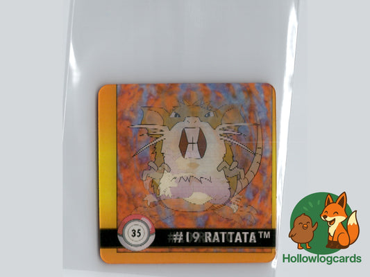 Rattata / Raticate – 1999 Action Flipz 35 – Vintage Lenticular
