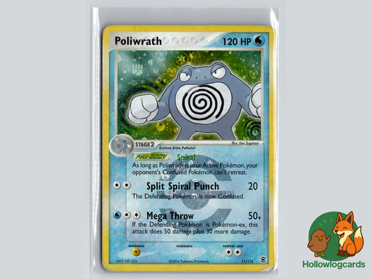 Poliwrath - HOLO fire red leaf green - Vintage