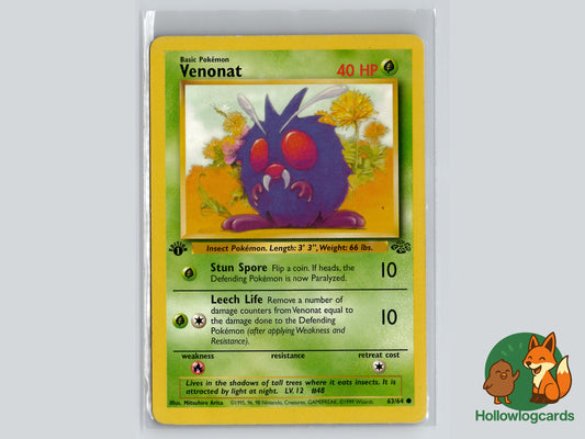 1st Edition - Venonat - Jungle [63/64] WOTC