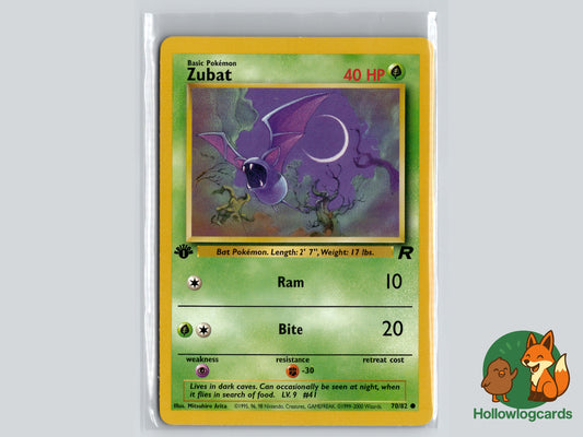 1st Edition - Zubat - Team Rocket [70/82] - 2000 WOTC - Arita