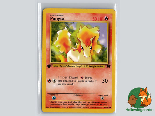 1st Edition - Ponyta - Team Rocket [64/82] - WOTC