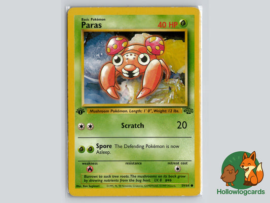 1st Edition - Paras - Jungle [59/64] - 1999 WOTC - Sugimori