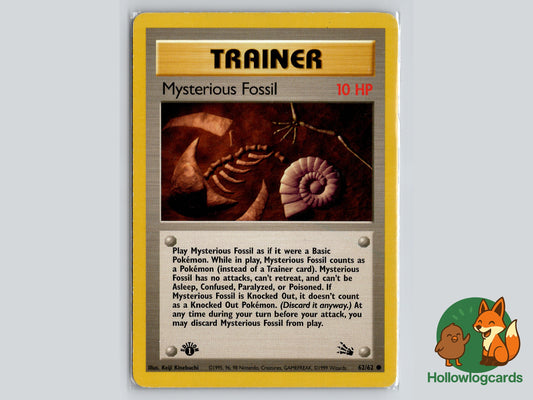 1st Edition - Mysterious Fossil - Fossil [62/62] - 1999 WOTC - Kinebuchi