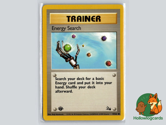 1st Edition - Energy Search - Fossil [59/62] - 1999 WOTC - Sugimori