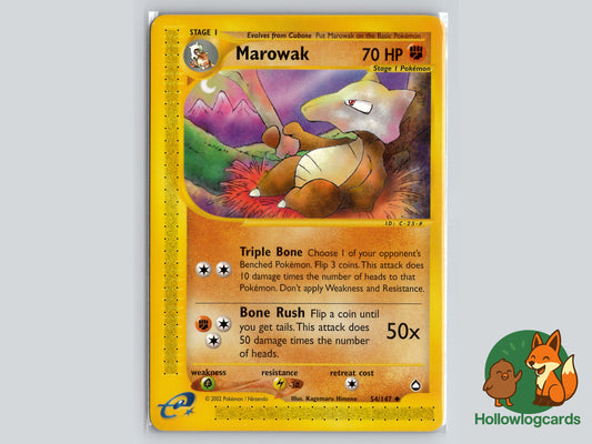 Marowak - Aquapolis [54/147] - 2002 WOTC - e-Reader - Himeno