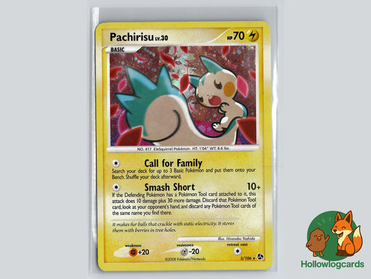Pachirisu (5/106) - Great Encounters - Rare Holo Diamond & Pearl - MidEra