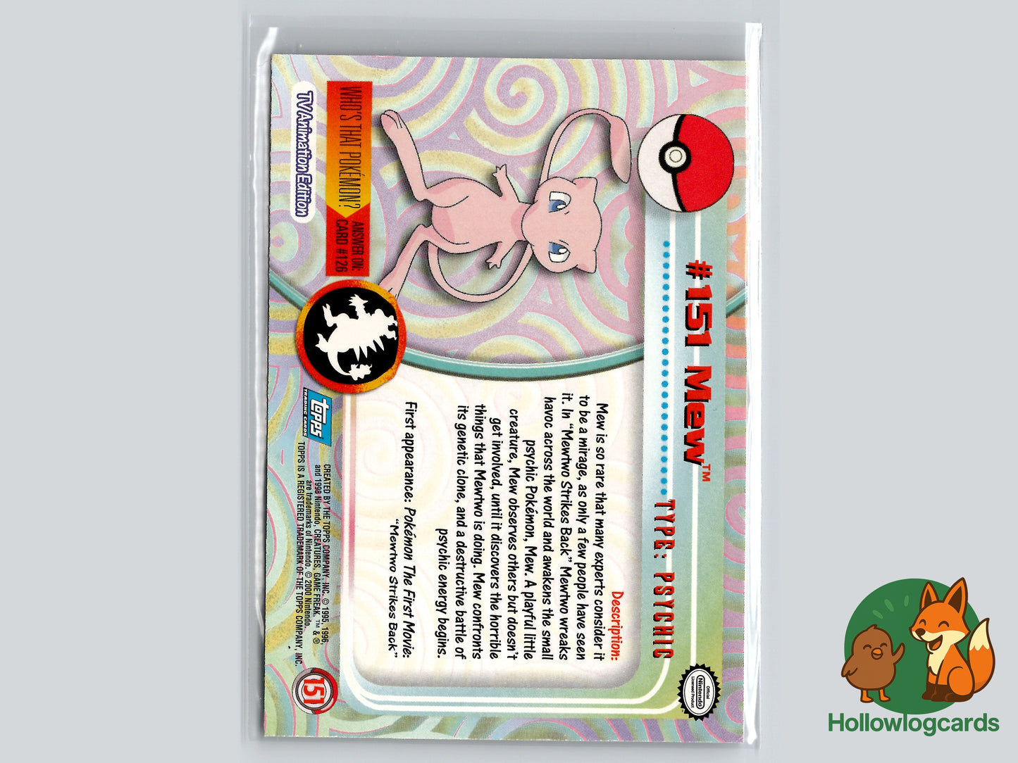 Mew - [151] - Topps - 1999 - Vintage