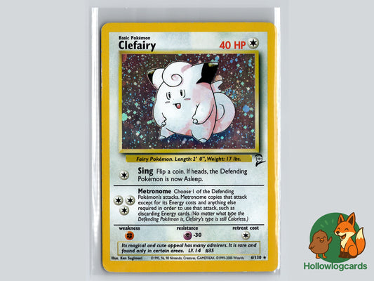 Clefairy - Base Set 2 6/130 - WOTC - Holo - Sugimori