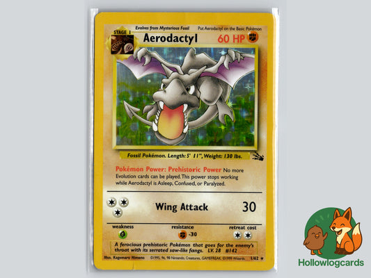 Aerodactyl - Fossil 1/62 - WOTC - Holo - Himeno
