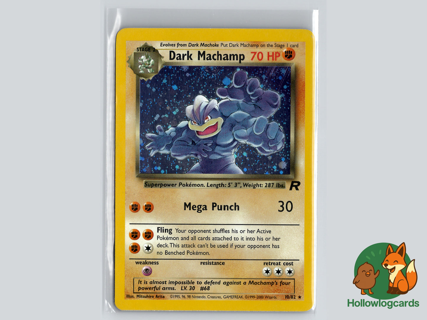 Dark Machamp - HOLO - Team Rocket 10/82 - WOTC Arita