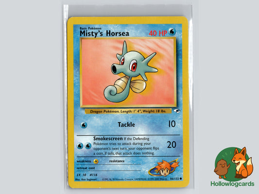 Misty’s Horsea [86/132] - Gym hero’s - vintage