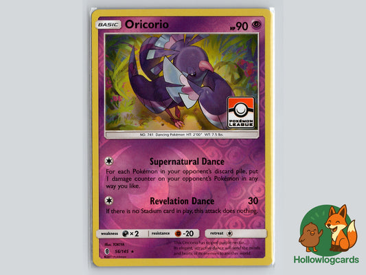 Oricorio - HOLO Pokemon league - Guardians Rising - Stamped - Promo