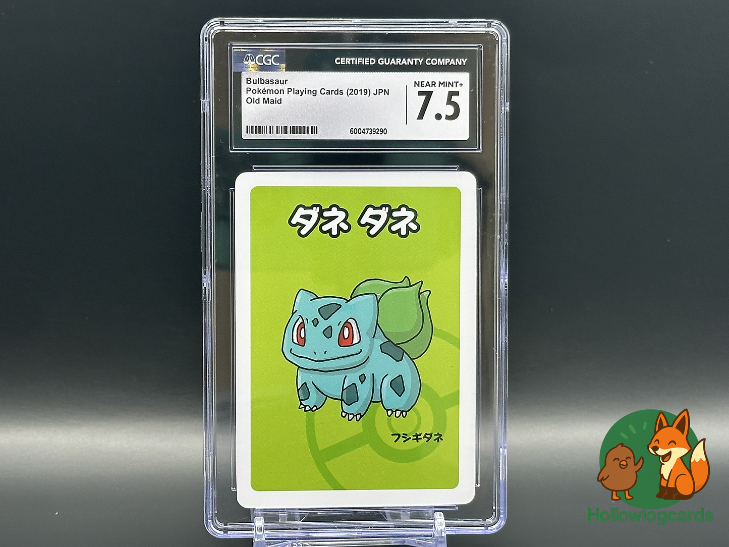 Graded Bulbasaur “ Old Maid (2019) “ CGC 7.5 “ Japanese Pokemon Playing Card