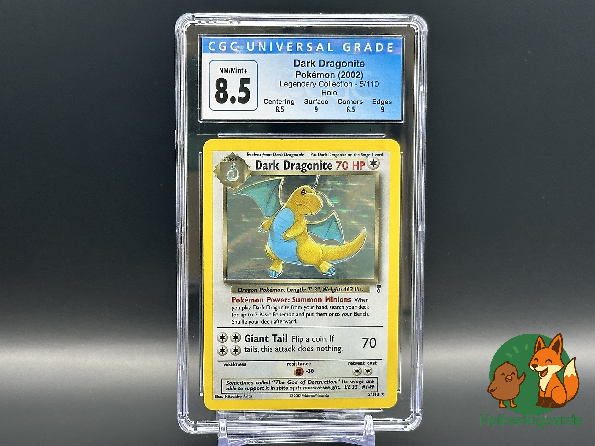 dragonite holographic pokemon card Graded Dark Dragonite - HOLO Legendary Collection