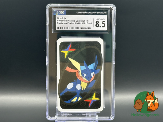 Graded Greninja - Pokemon Pocket UNO Star - Wild Card - CGC NM/Mint+ 8.5