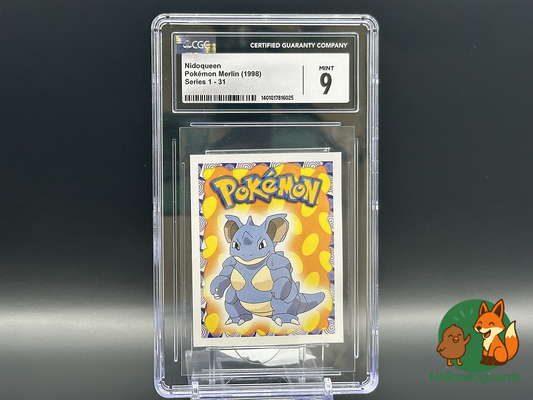 Graded Nidoqueen - Pokemon Merlin (1998) - Series 1 #31 - CGC Mint 9