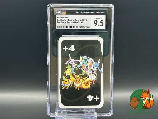 Graded Eevolutions - Eevee Jolteon Umbreon Pokemon UNO - +4 - CGC Mint+ 9.5