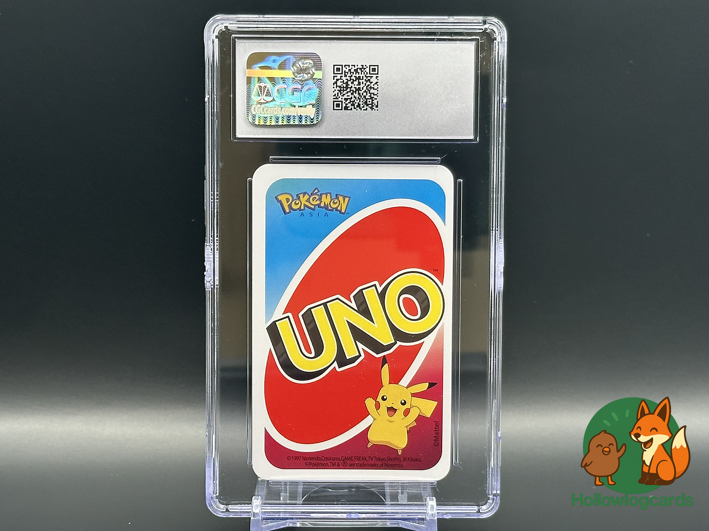 Graded Pikachu - Pokemon Pocket UNO - 0 Green - CGC NM/Mint+ 8.5