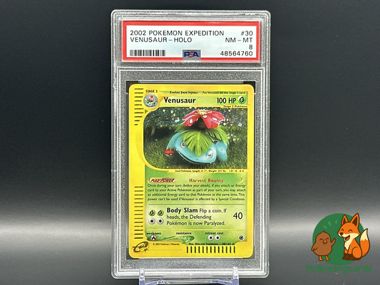 Graded Venusaur - HOLO Expedition Base Set [30/165] - PSA 8