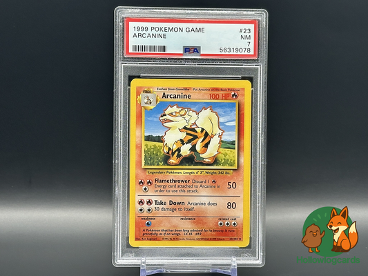 Graded Arcanine - Base Set 23/102 - Sugimori - PSA 7