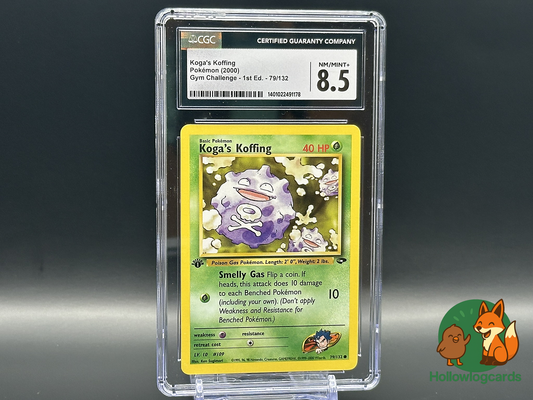 Graded 1st Edition - Koga's Koffing - Gym Challenge [79/132] - CGC 8.5