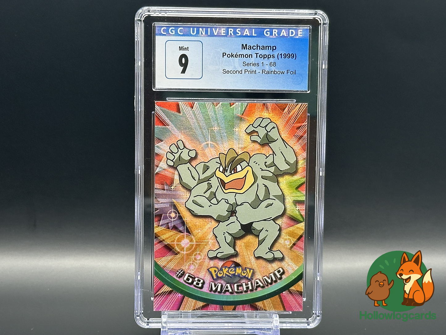 Graded Machamp - Topps - 1999 Rainbow Foil CGC 9