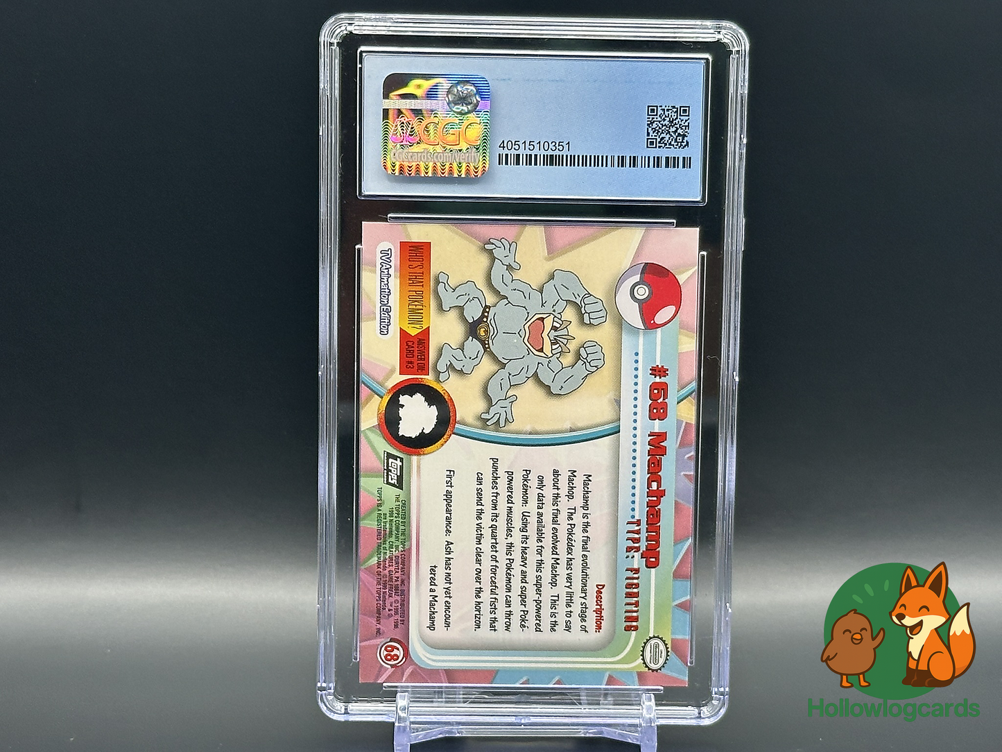 Graded Machamp - Topps - 1999 Rainbow Foil CGC 9