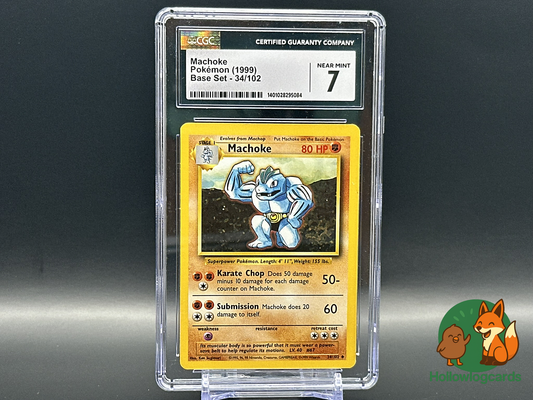Graded Machoke - Base Set [34/102] - CGC 7 1999 WOTC