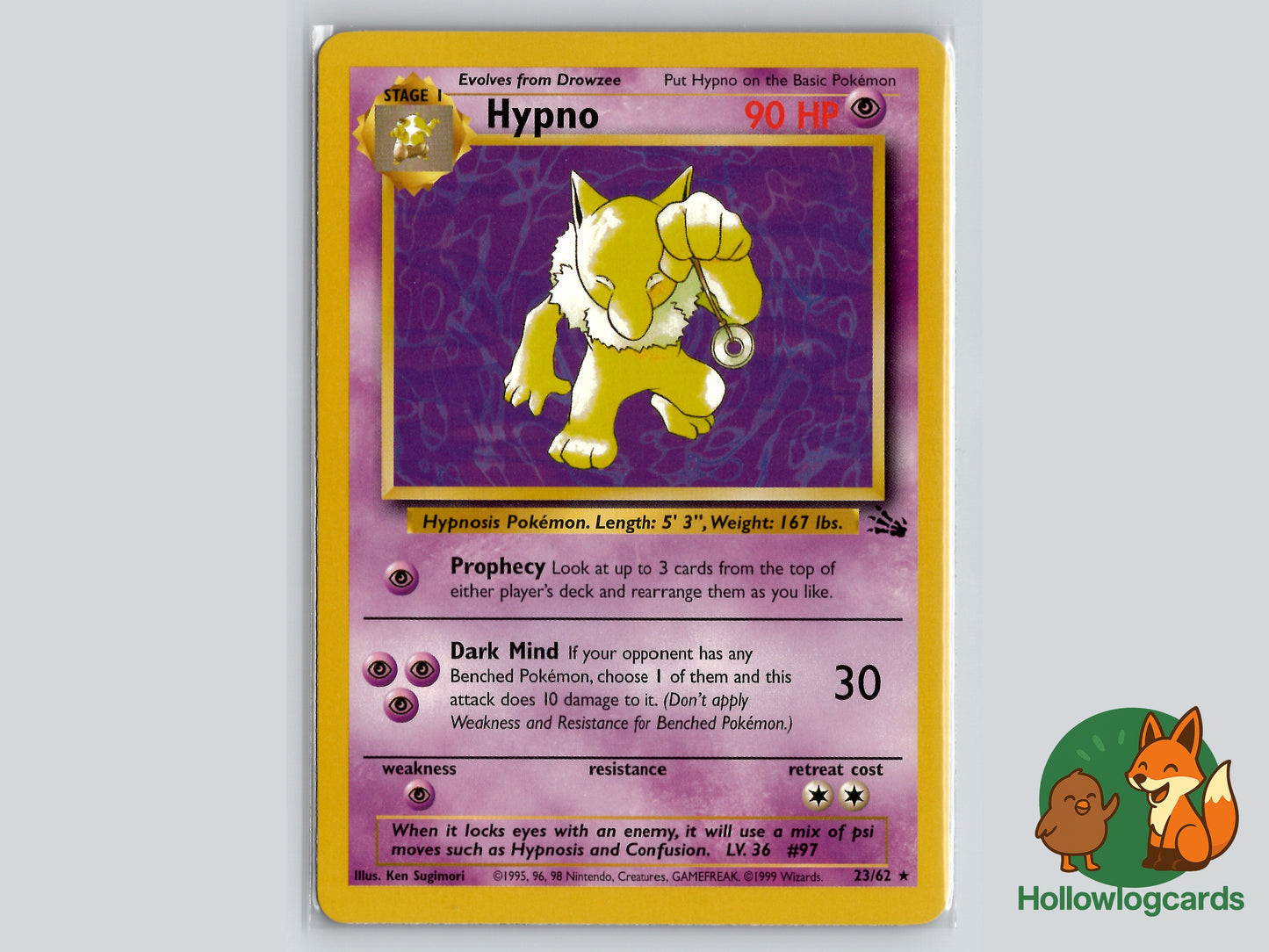 Hypno (23/62) - Fossil - WOTC