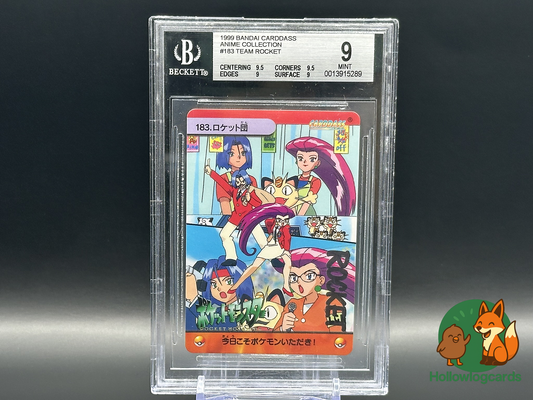 Graded Team Rocket Meowth - Bandai Anime Collection 183 - (JAP) - BGS 9