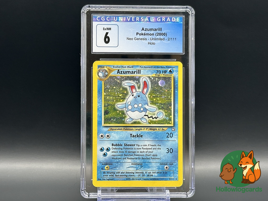 Graded Azumarill - Neo Genesis 2/111 - Sugimori - CGC 6