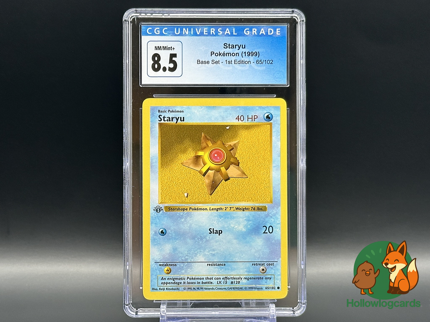 Graded 1st Edition - Staryu - Base Set 65/102 - WOTC - CGC 8.5 - Kinebuchi