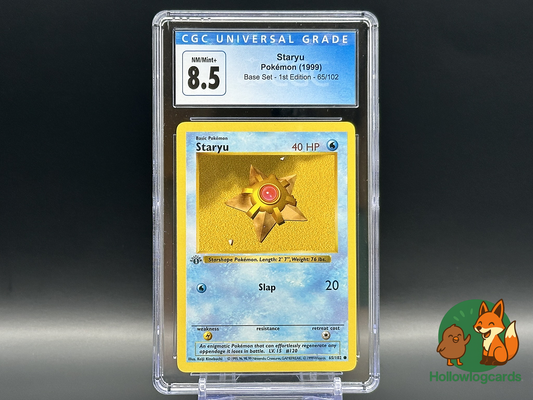 Graded - 1st Edition - Staryu - Base Set 65/102 - WOTC - CGC 8.5 - Kinebuchi