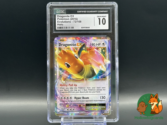 Graded Dragonite EX (72/108) - Evolutions - Holo - XY - CGC 10