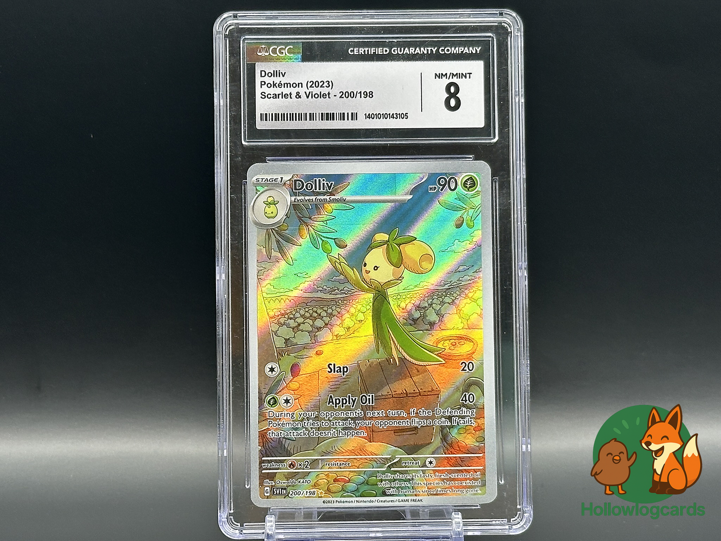 Graded Dolliv (200/198) - Illustration Rare - Holo - CGC 8
